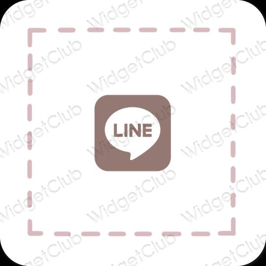 Esthetische LINE app-pictogrammen