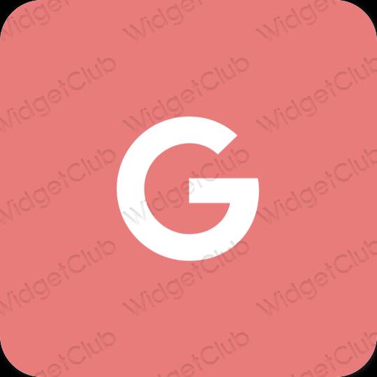 Esthetische Google app-pictogrammen