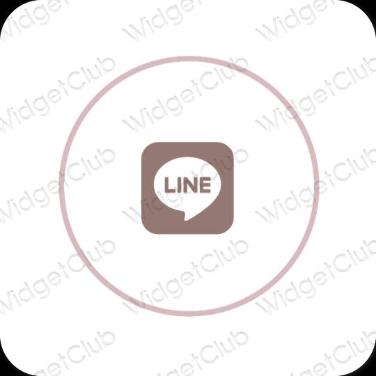 Естетске LINE иконе апликација