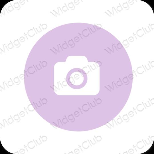 эстетический пурпурный Camera значки приложений