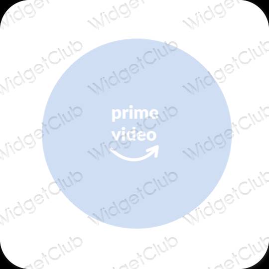 Estetico blu pastello Amazon icone dell'app