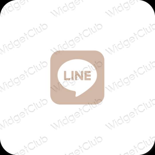 Icônes d'application LINE esthétiques