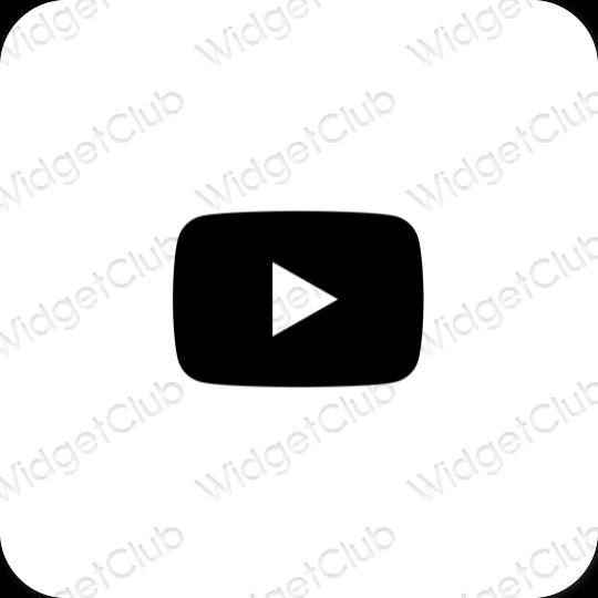 Esthetische Youtube app-pictogrammen