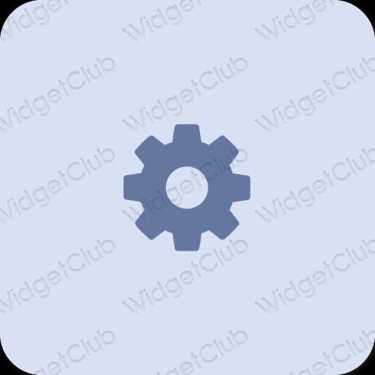 Estetický nachový Settings ikony aplikací