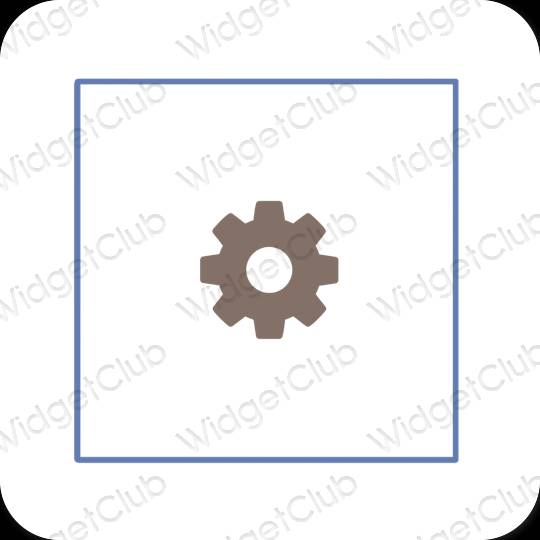 Естетични Settings икони на приложения