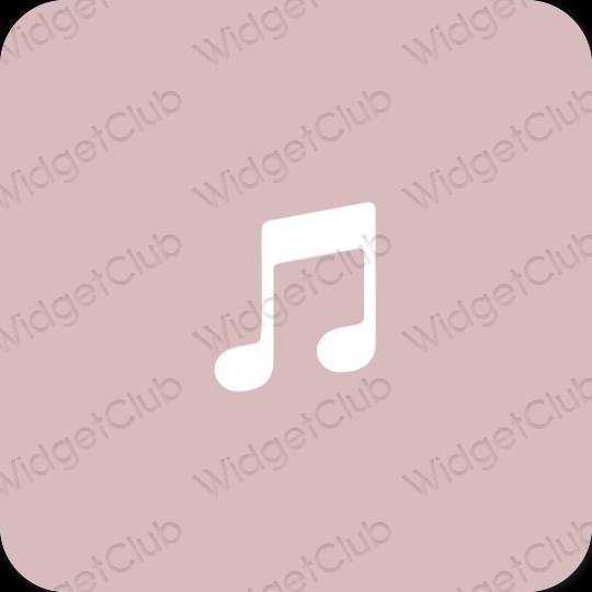 Esthetische Apple Music app-pictogrammen