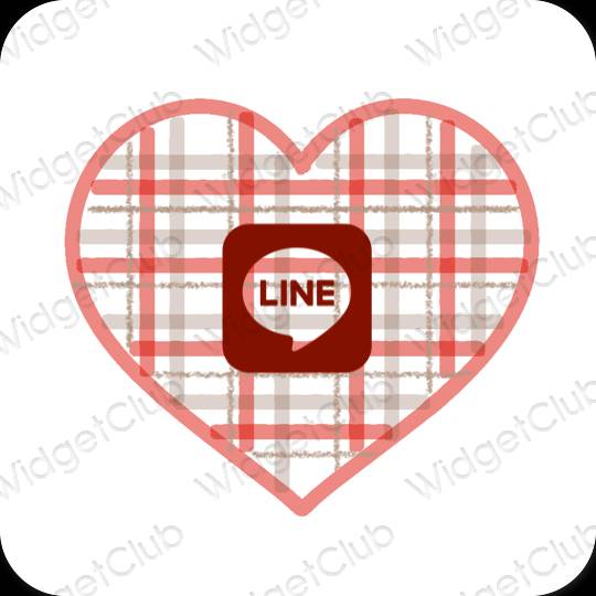 جمالية LINE أيقونات التطبيقات