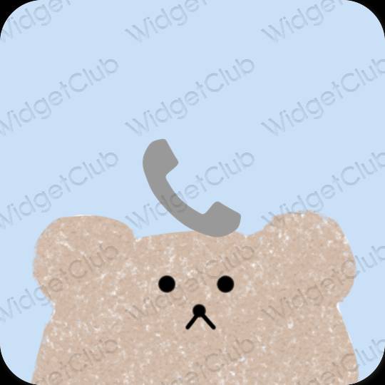 Stijlvol paars Phone app-pictogrammen