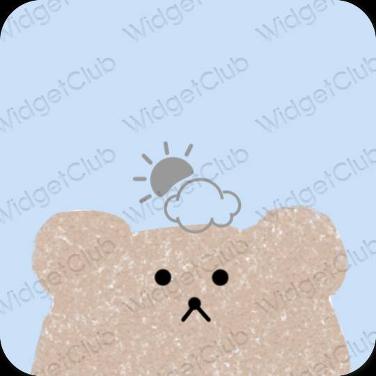 Estetis ungu Weather ikon aplikasi