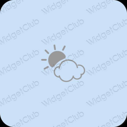 אֶסתֵטִי סָגוֹל Weather סמלי אפליקציה