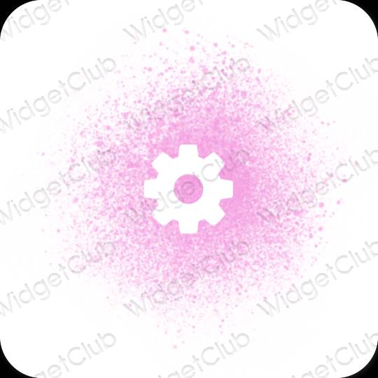 Esthetische Settings app-pictogrammen
