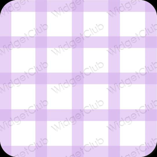 Estetinis violetinė Safari programėlių piktogramos