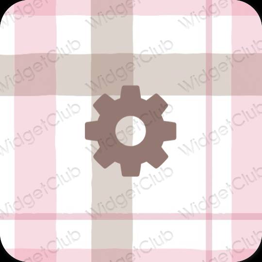 Æstetiske Settings app-ikoner