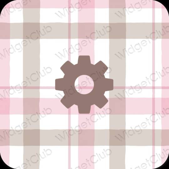 Esthetische Settings app-pictogrammen