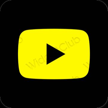 Esthetische Youtube app-pictogrammen