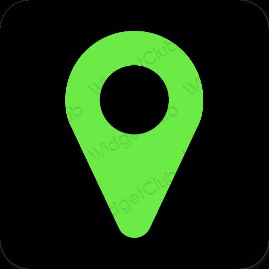 Æstetiske Google Map app-ikoner