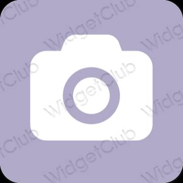 эстетический пурпурный Camera значки приложений