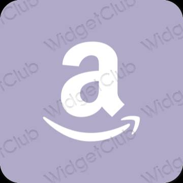 эстетический пурпурный Amazon значки приложений