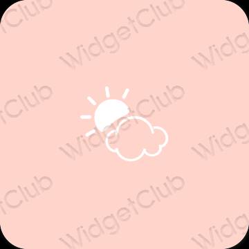 Ästhetische Weather App-Symbole