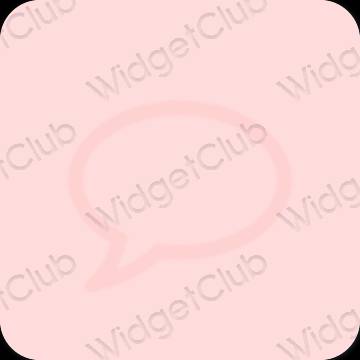 Stijlvol roze Messages app-pictogrammen
