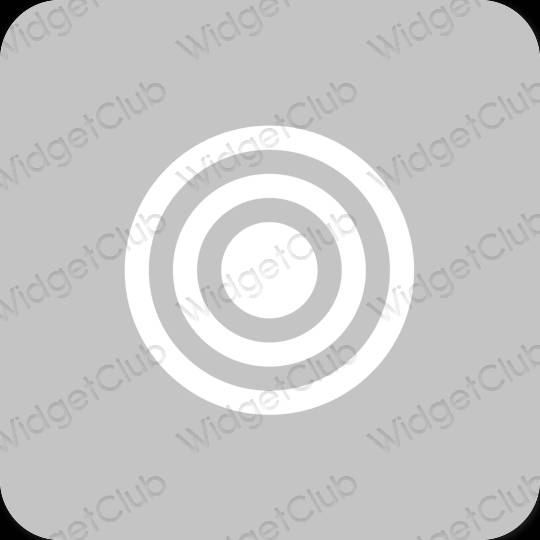 Estetico grigio Game icone dell'app