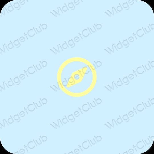 Stijlvol paars Safari app-pictogrammen