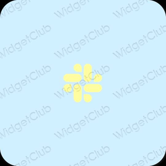 Estetisk lila Slack app ikoner