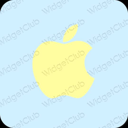 Esztétika pasztell kék Apple Store alkalmazás ikonok