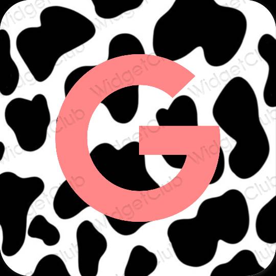 Естетски розе Google иконе апликација
