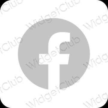 Estetsko siva Safari ikone aplikacij