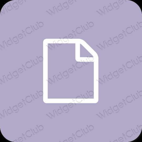 Estetisk lila Files app ikoner