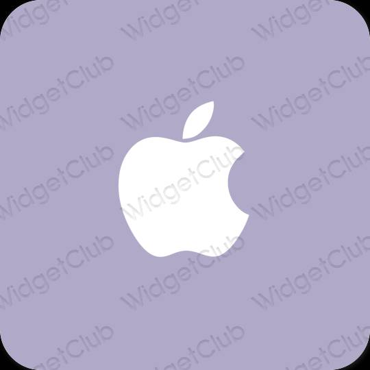 Estetické Fialová Apple Store ikony aplikácií