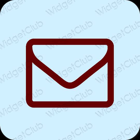 Esztétika lila Mail alkalmazás ikonok