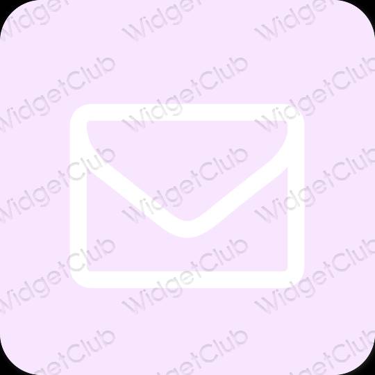 Stijlvol paars Mail app-pictogrammen