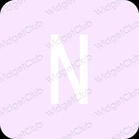 Ästhetisch Violett Netflix App-Symbole