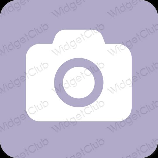Estetsko vijolična Camera ikone aplikacij