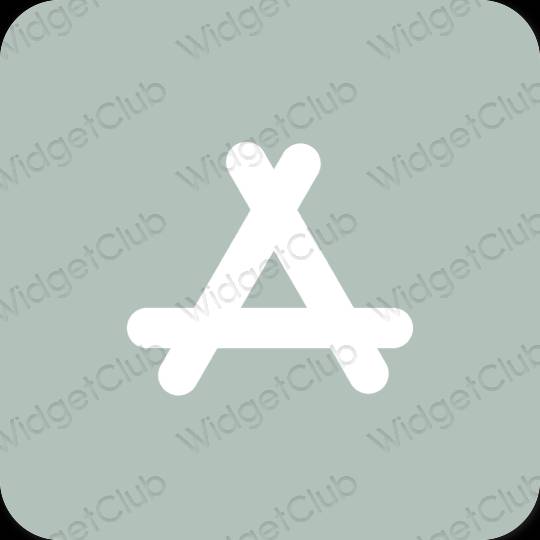 Estético verde AppStore ícones de aplicativos