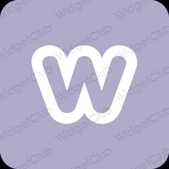 Естетски љубичаста Weebly иконе апликација