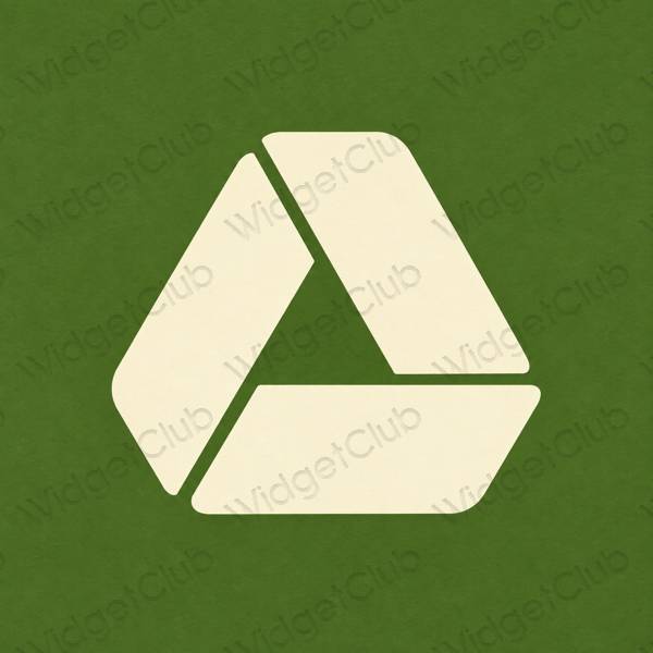 Esthetische Google Drive app-pictogrammen