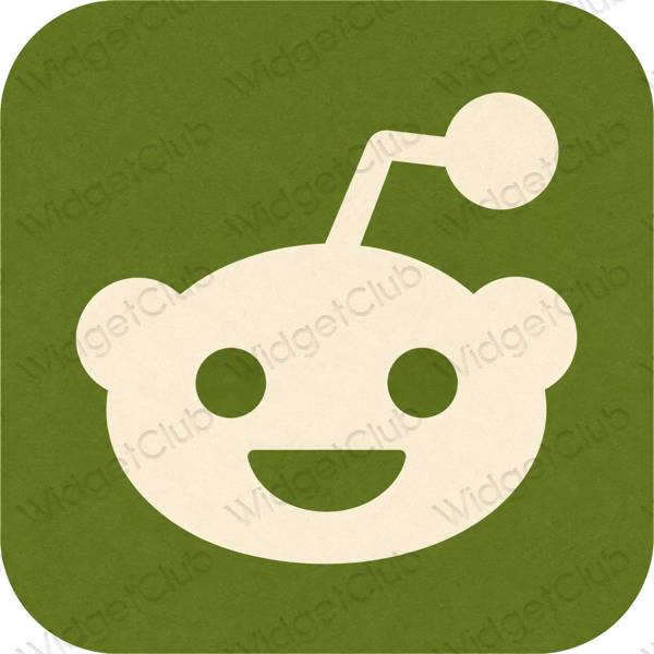 Esthetische Reddit app-pictogrammen