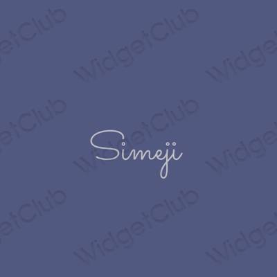 Æstetiske Simeji app-ikoner