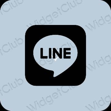 Estetisk lila LINE app ikoner