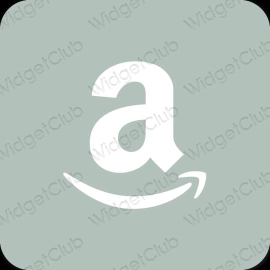 Estetsko zelena Amazon ikone aplikacij