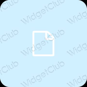 Æstetisk lilla Notes app ikoner