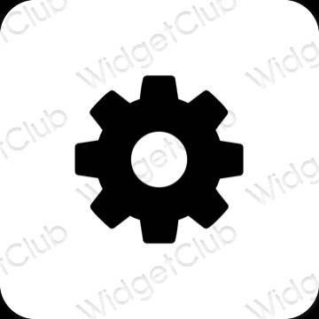 Esthetische Settings app-pictogrammen