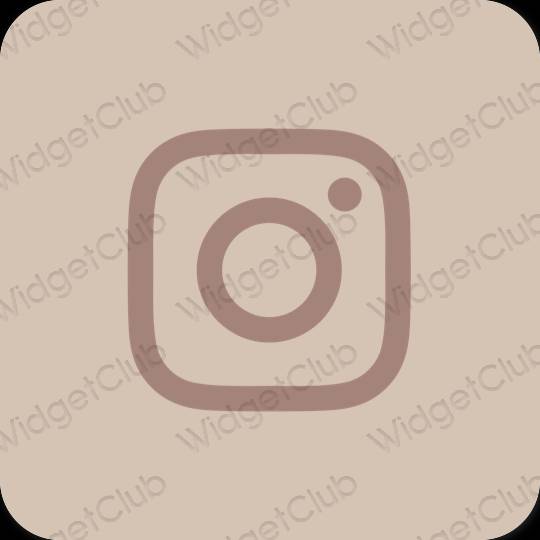 Estetski bež Instagram ikone aplikacija