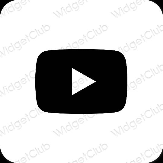 Esthetische Youtube app-pictogrammen