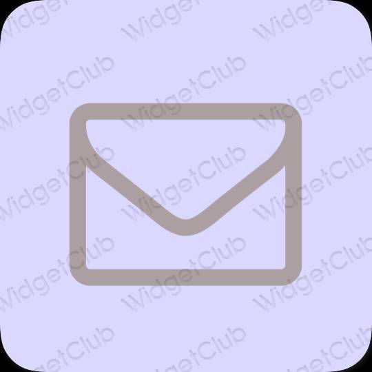 Aesthetic purple Mail app icons