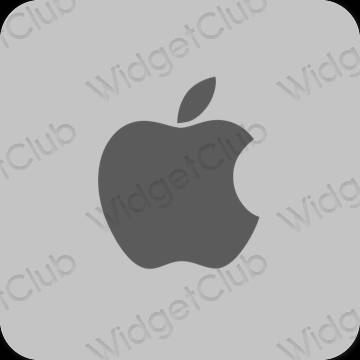 Esteetiline hall Apple Store rakenduste ikoonid