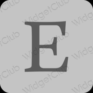 Estetico grigio Etsy icone dell'app